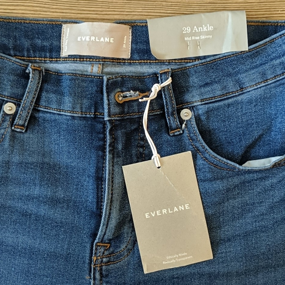 NWT Everlane Stretch Mid-Rise Skinny Jeans - Picture 5 of 8